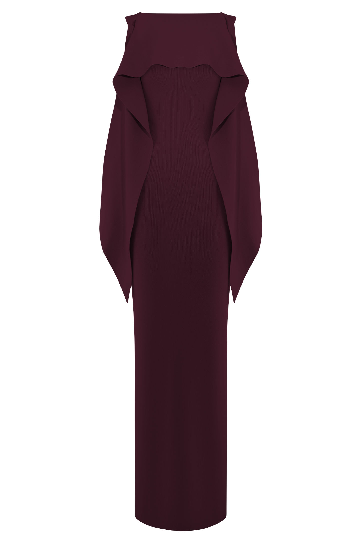 Darby Knit Scarf Maxi Dress - Merlot